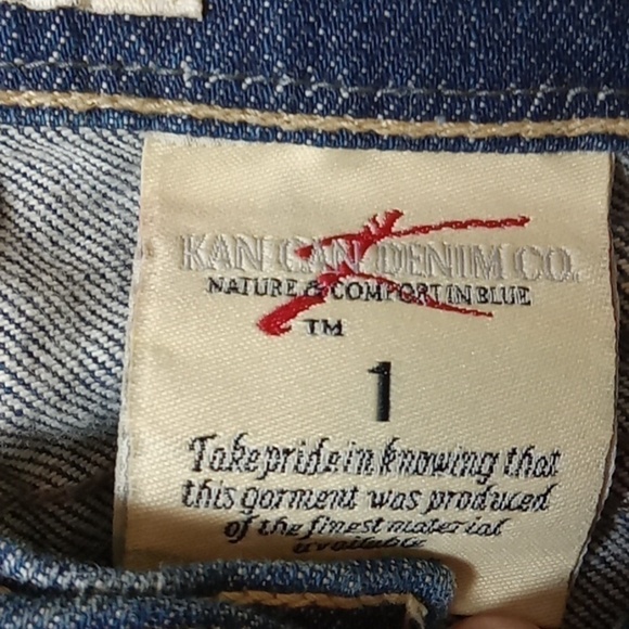 VINTAGE💥 KANCAN JEANS - WOMAN'S DISTRESSED MED BL - Picture 3 of 8